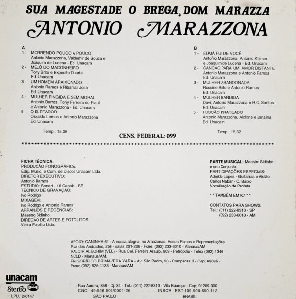 Antonio Marazona-Sua majestade o bregra - Imagem 2