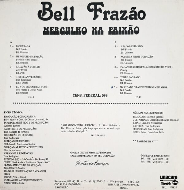 Bell Frazão-Mergulho da Paixão - Imagem 2